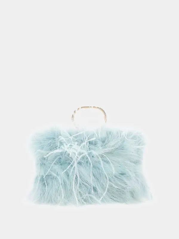Dalida Feather Clutch