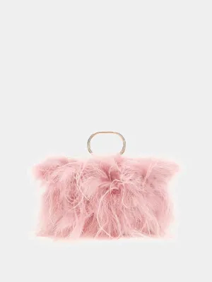 Dalida Feather Clutch