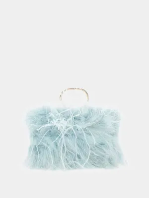 Dalida Feather Clutch