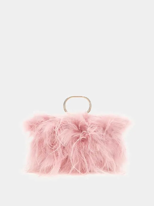 Dalida Feather Clutch