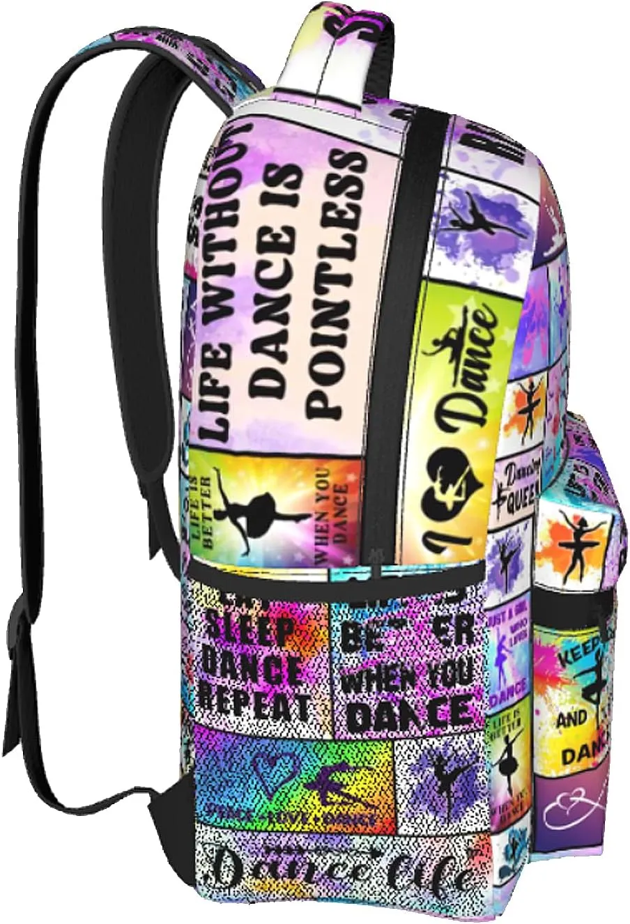 Dance Backpack Ballet School Bookbags 16 Inch Dance School Backpacks Travel Backpack Sport Daypack for Kids Girls Boys Women Men Gifts