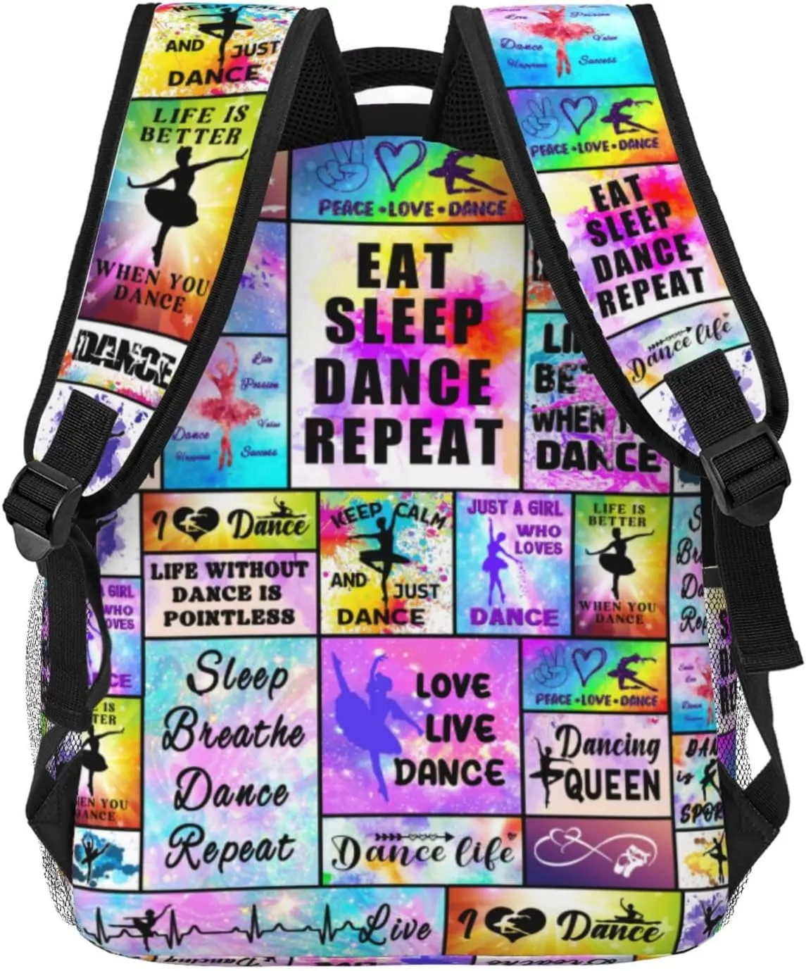 Dance Backpack Ballet School Bookbags 16 Inch Dance School Backpacks Travel Backpack Sport Daypack for Kids Girls Boys Women Men Gifts