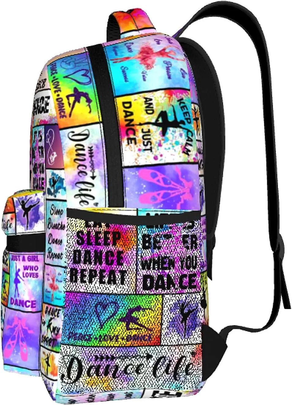 Dance Backpack Ballet School Bookbags 16 Inch Dance School Backpacks Travel Backpack Sport Daypack for Kids Girls Boys Women Men Gifts