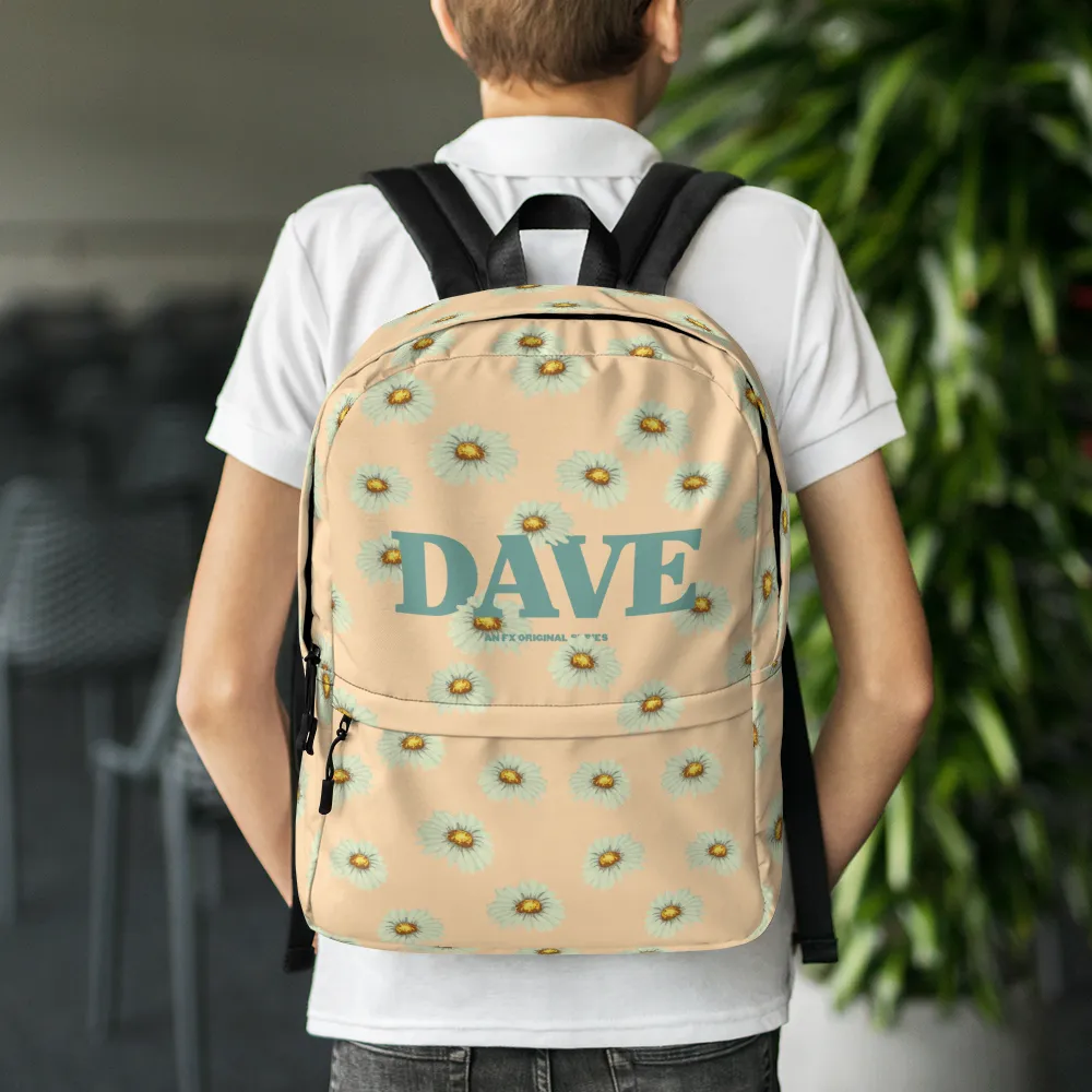 DAVE Flower Logo All-Over Print Backpack