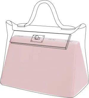 DGAZ Bag Pillow Shaper Insert for Luxury Handbags, Silky Pillow Shaper for Hermes 24/24-29 Bags(Pink,2424-29)