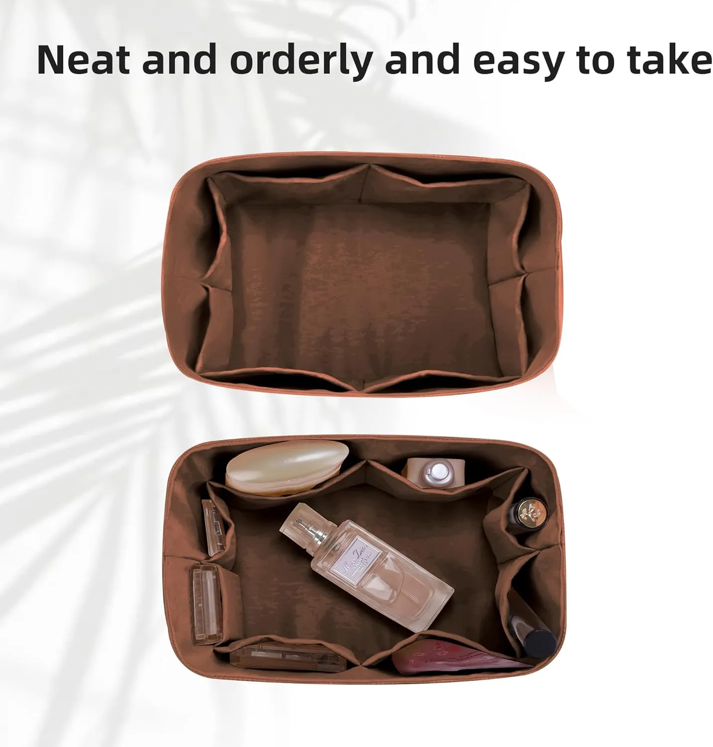 DGAZ Lightweight Purse Organizer Insert for Hermes Garden Party Bag,silk and DupontPaper handbag inner for Luxury Bags(Gold,GP26)
