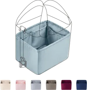 DGAZ Purse Organizer Silky Smooth For Picotin 14/18/22/26/31 Bags,Silk,Luxury Handbag Tote in Bag Shapers(Azure,PC18)