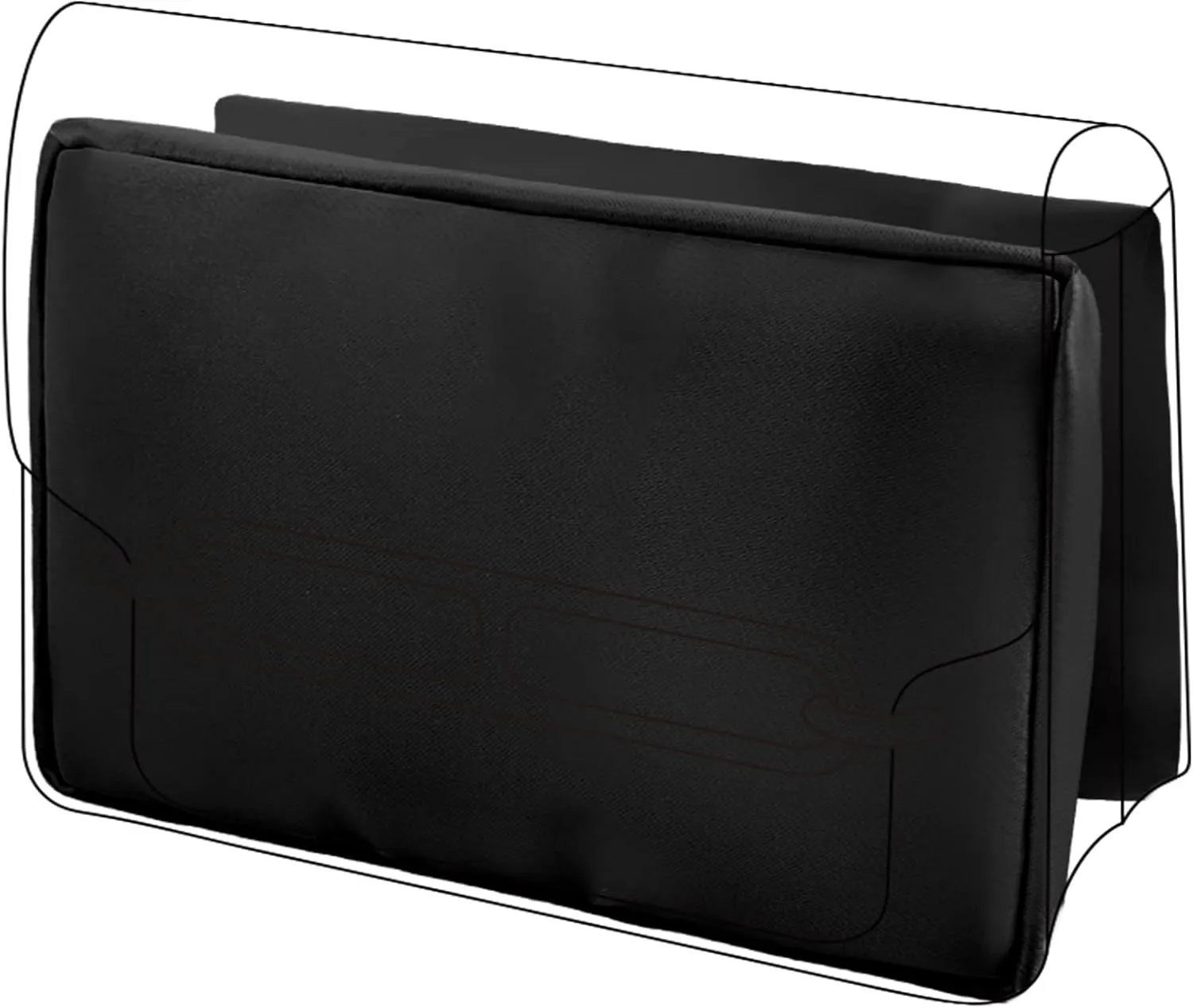 DGAZ Purse Pillow Insert for Hermes Roulis bags, Memory Foam, Silky Pillow Shaper for Luxury Handbags(Black,Roulis18)