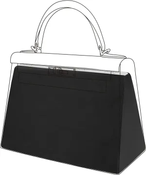 DGAZ Purse Pillow Shaper Insert for Hermes Kelly Bags, Silky Pillow Shaper for Luxury Handbags(Black,KL25 Retourne)