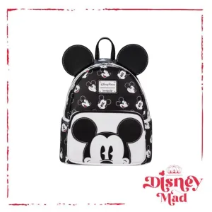 Disney Parks Loungefly Backpack - Mickey Mouse - Black & White