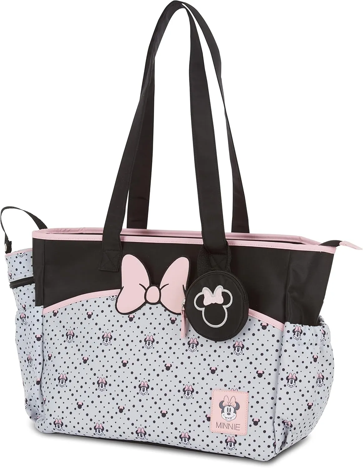 Disney Tote Diaper Bag and Changing Pad, Mickey Mouse Print Large