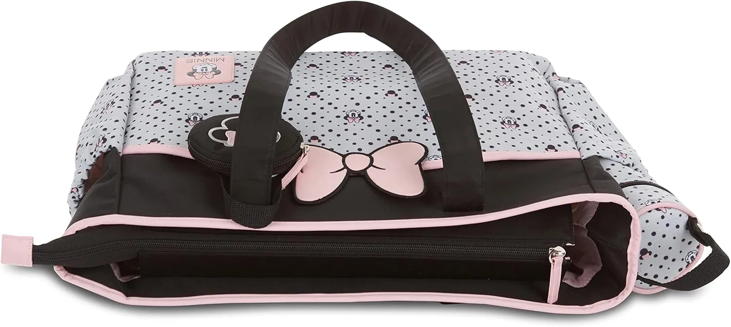 Disney Tote Diaper Bag and Changing Pad, Mickey Mouse Print Large