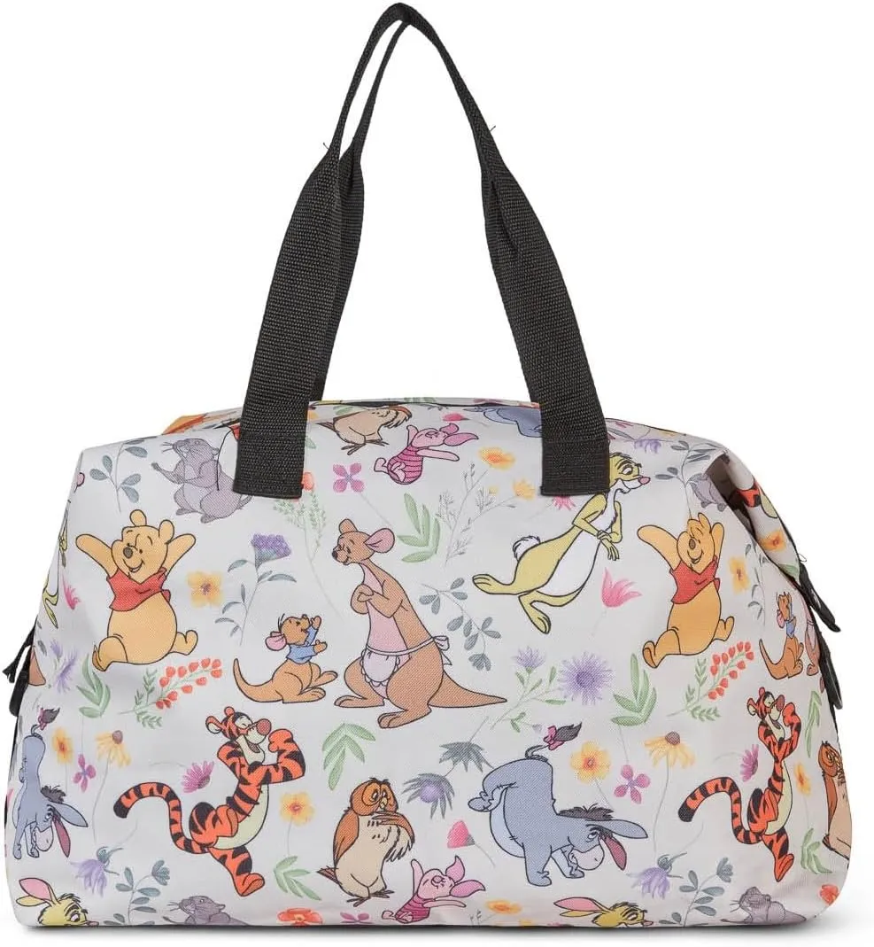 Disney Tote Duffel Bag Mickey Mouse Friends All Over Print Weekender Travel