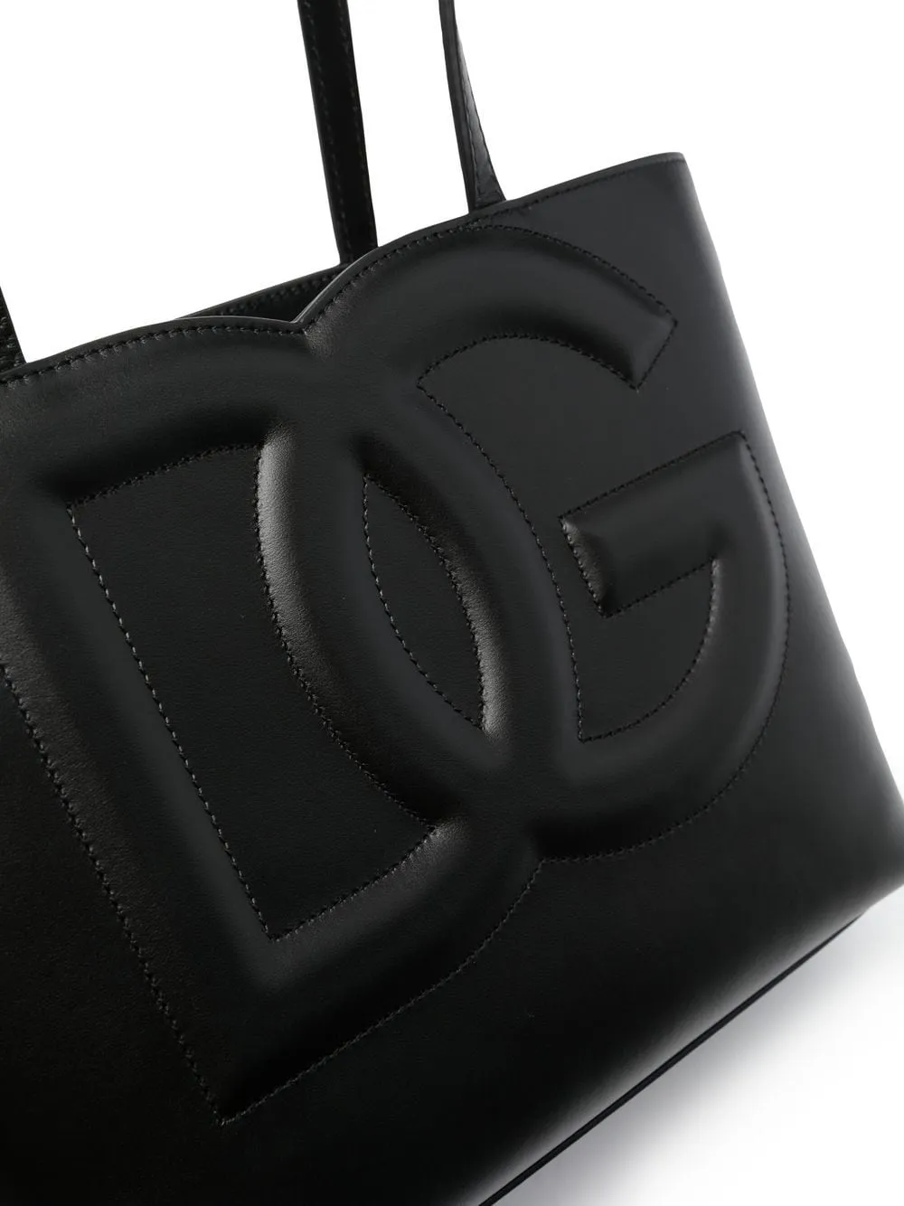 Dolce & Gabbana Dg Logo Small Leather Tote Bag