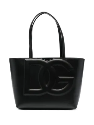 Dolce & Gabbana Dg Logo Small Leather Tote Bag