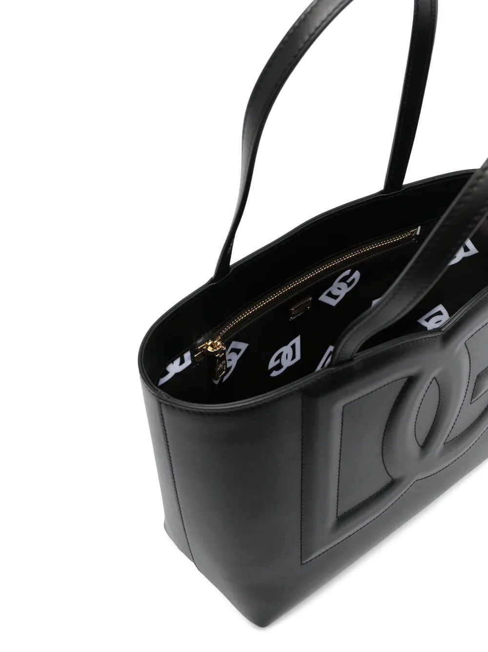 Dolce & Gabbana Dg Logo Small Leather Tote Bag