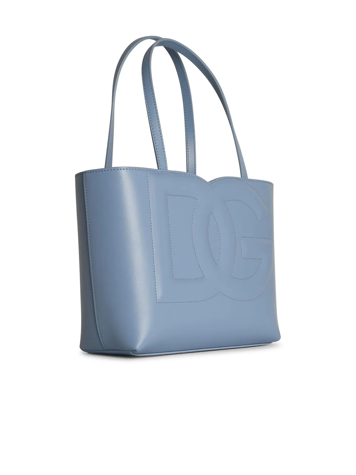 Dolce & Gabbana 'Shopping' Light Blue Lear Bag