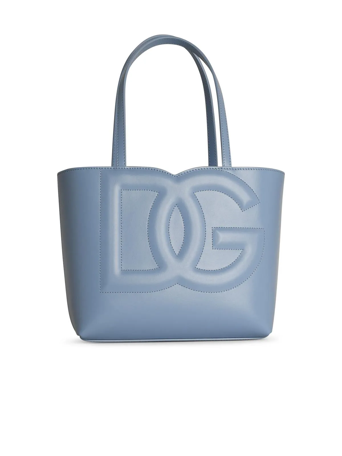 Dolce & Gabbana 'Shopping' Light Blue Lear Bag