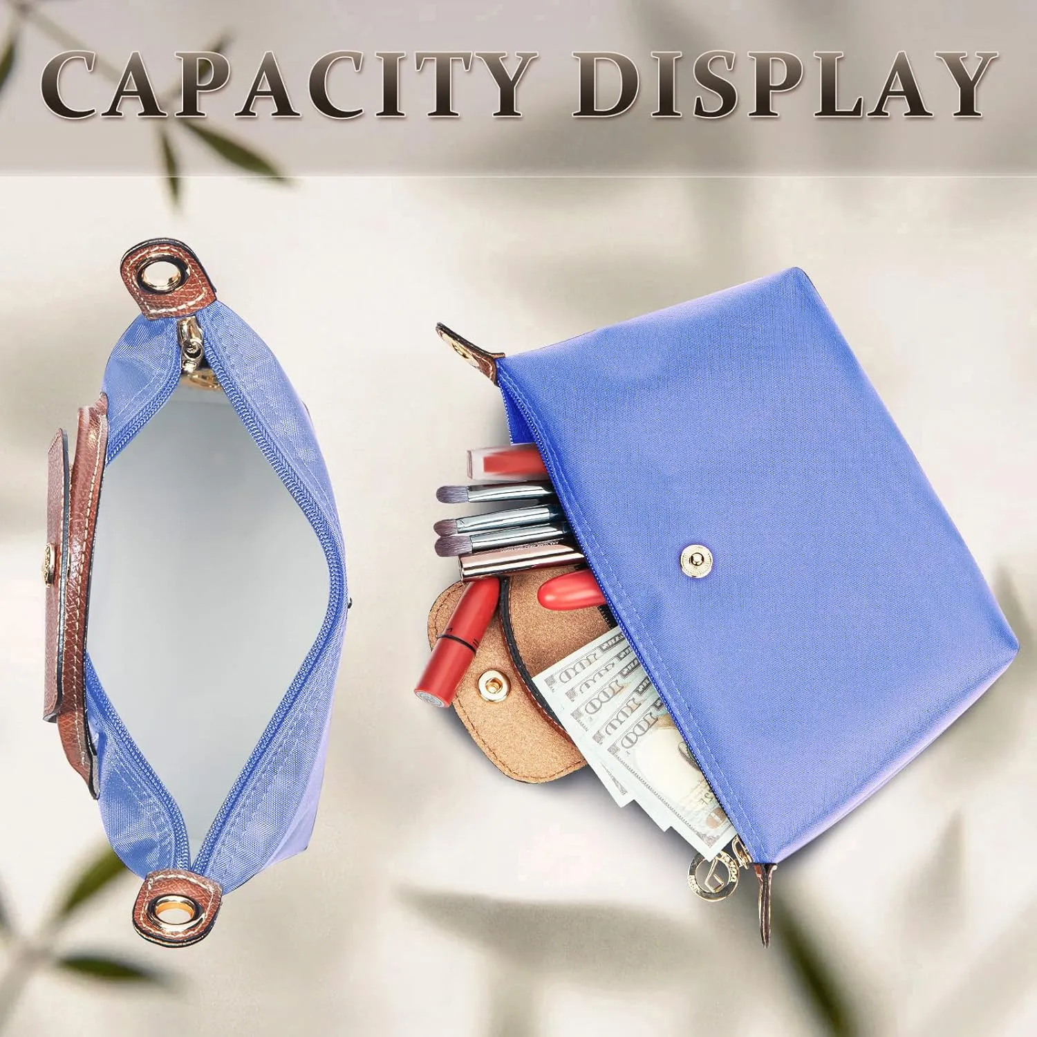 DOMAT Crossbody Bag for Women, Chic Lightweight Purse with Leather Top-handle, Compact Clutch Bag, Shoulder Handbag