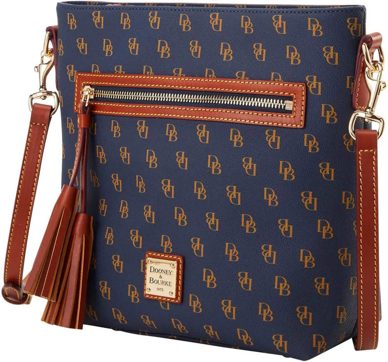 Dooney & Bourke Crossbody Bags for Women, Gretta Lani Crossbody with Tassel Zipper