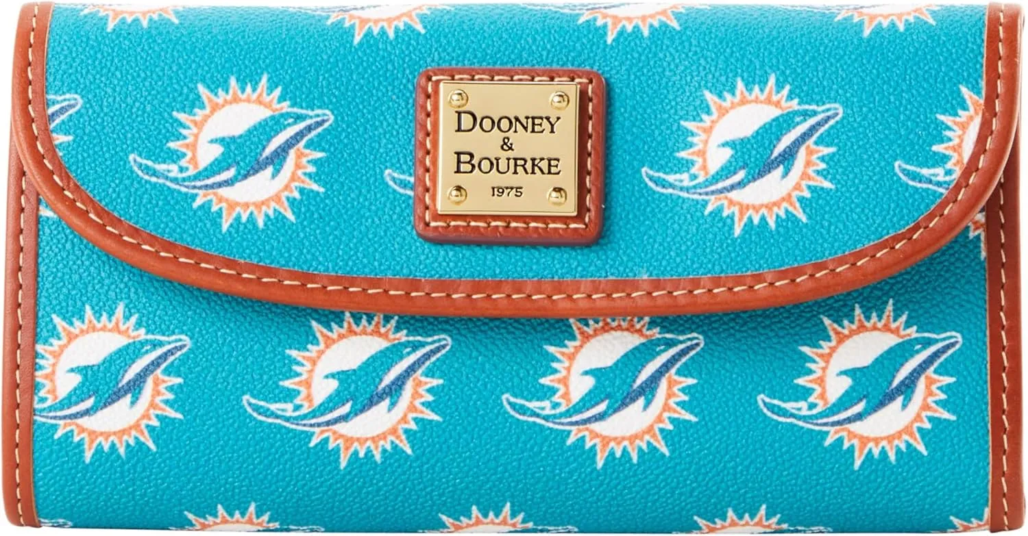 Dooney & Bourke Handbag, NFL Dolphins Continental Clutch - Blue