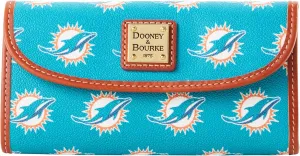 Dooney & Bourke Handbag, NFL Dolphins Continental Clutch - Blue