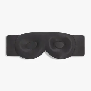 Dore & Rose Deep Sleep Mask, 100% Light Blocking Mulberry Silk Eye Mask (23 Momme) with Extra Room for Lashes, Reduces Eye Bags & Dark Circles, Adjustable Travel Sleep Mask for Men & Women (Black)