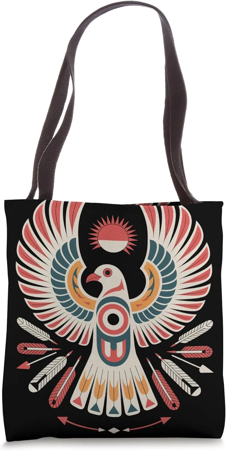 Dove Indigenous Indian Tribal Art Native American Tote Bag