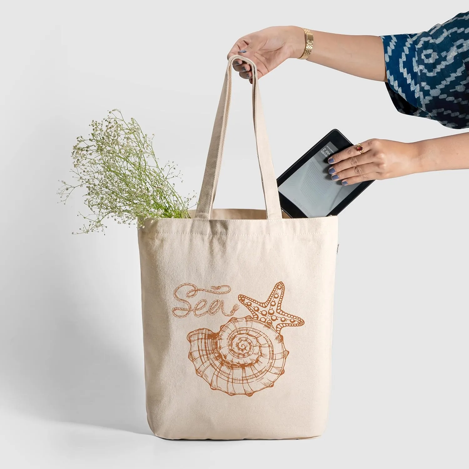 Eco Right Aesthetic Canvas Tote Bag for Women Zippered Closure, Beach, Shopping, Travel, Gifts for womens tote bag