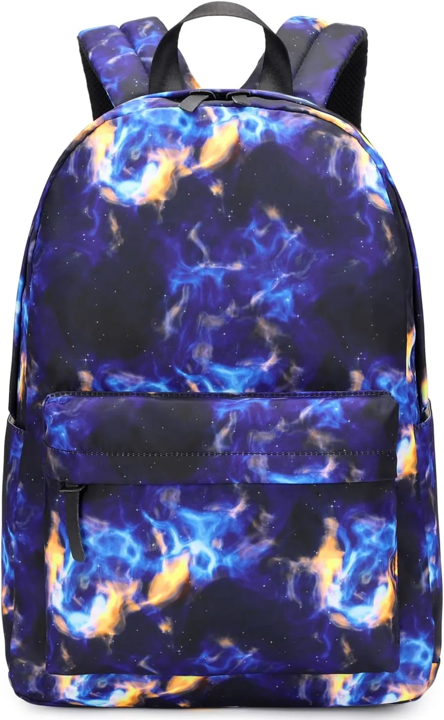 ecodudo Flame Print Girls Backpack Set for Teens Backpacks Boys School Bookbags with Lunch Bag (Flame Black)