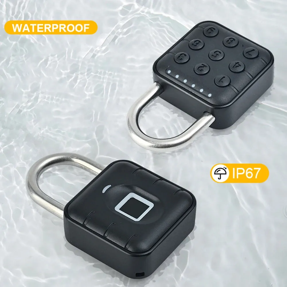 Electronic Lock Tuya Bluetooth Fingerprint Padlock Digital Luggage Lock APP Temporary Password Remotely IP67 Decompression Toys