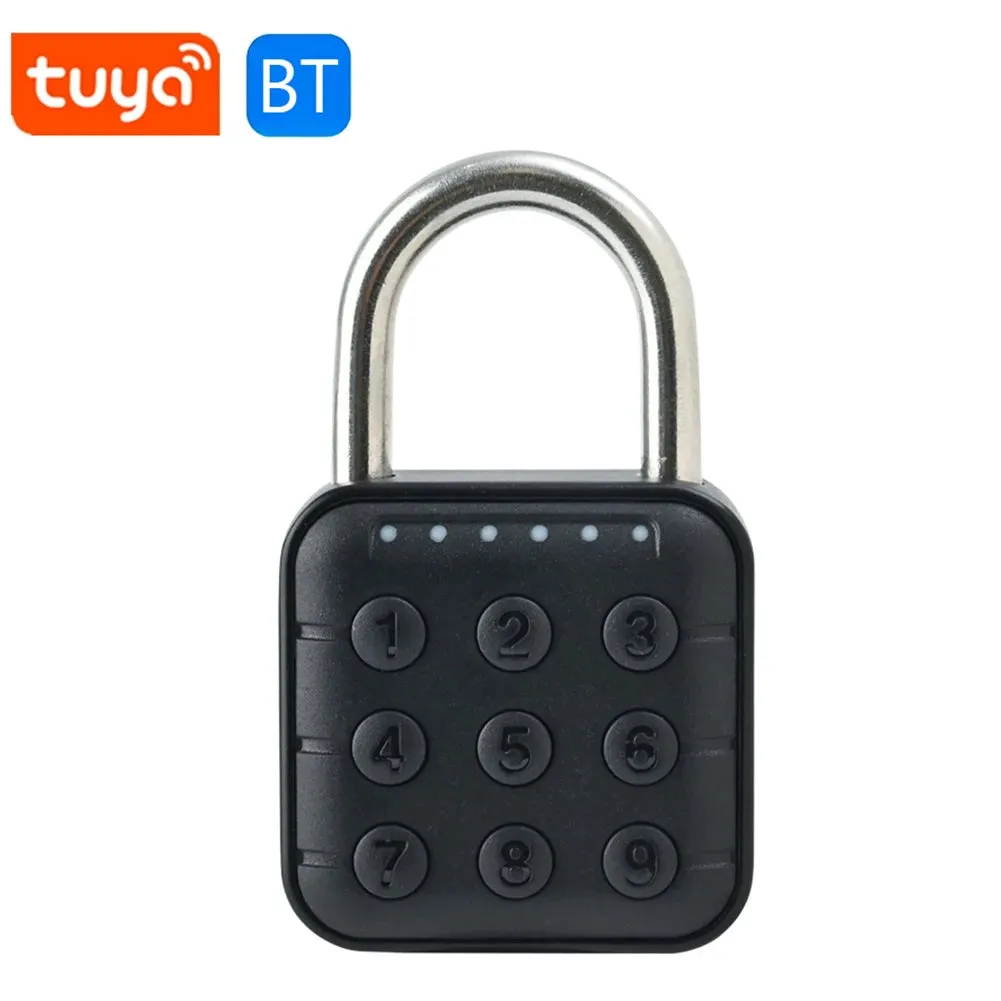 Electronic Lock Tuya Bluetooth Fingerprint Padlock Digital Luggage Lock APP Temporary Password Remotely IP67 Decompression Toys
