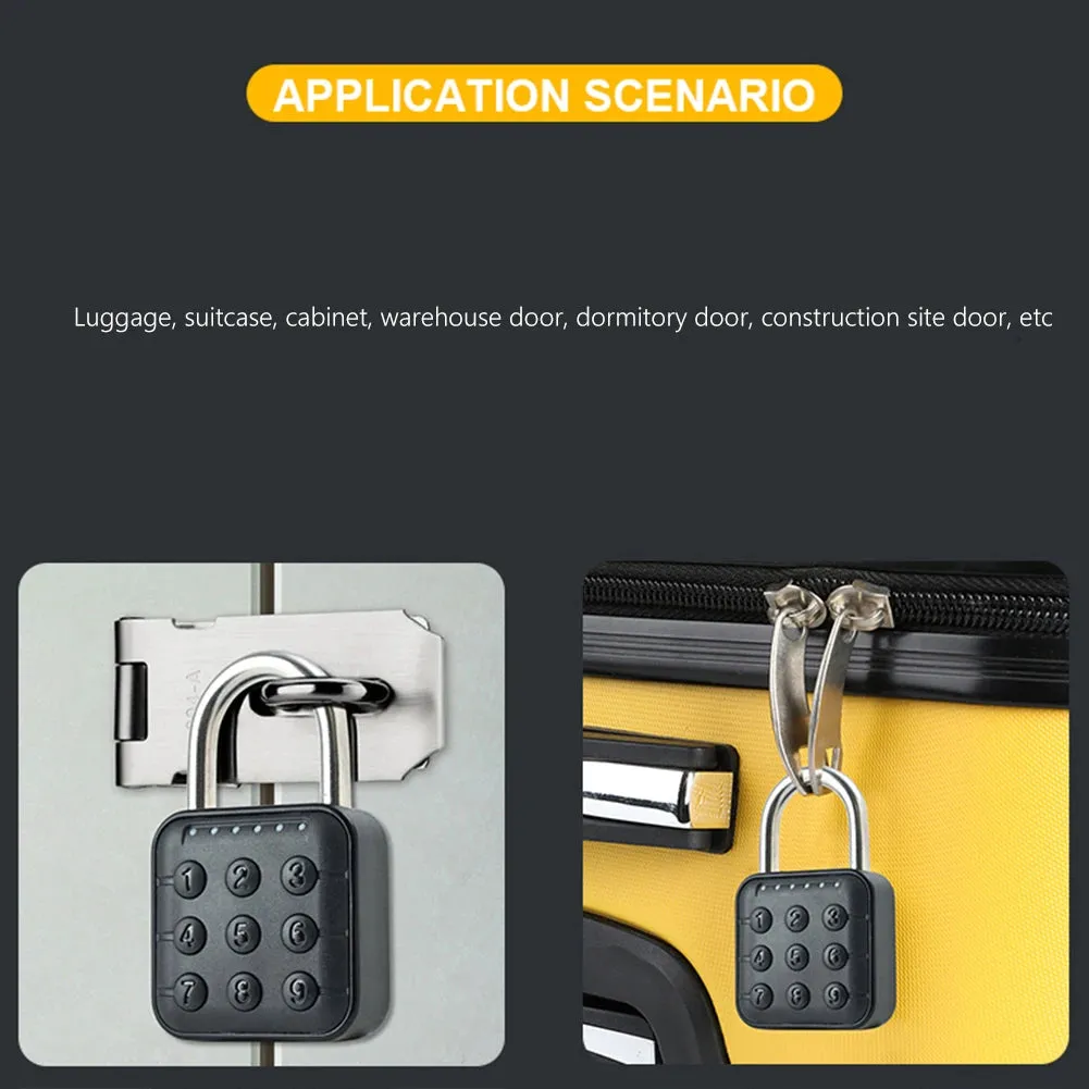 Electronic Lock Tuya Bluetooth Fingerprint Padlock Digital Luggage Lock APP Temporary Password Remotely IP67 Decompression Toys