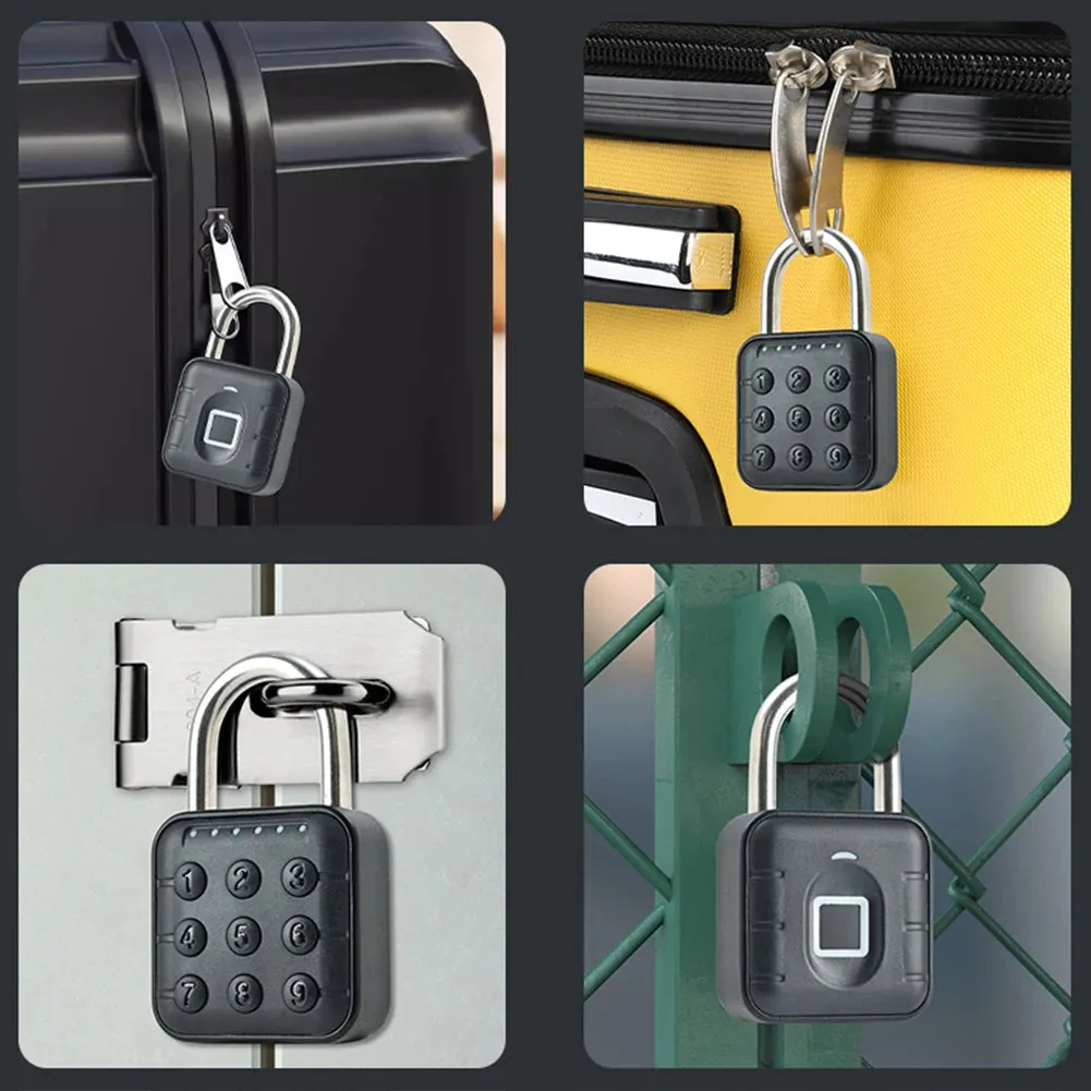 Electronic Lock Tuya Bluetooth Fingerprint Padlock Digital Luggage Lock APP Temporary Password Remotely IP67 Decompression Toys