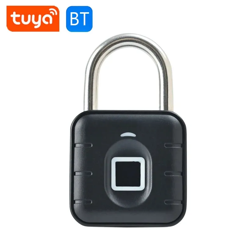 Electronic Lock Tuya Bluetooth Fingerprint Padlock Digital Luggage Lock APP Temporary Password Remotely IP67 Decompression Toys