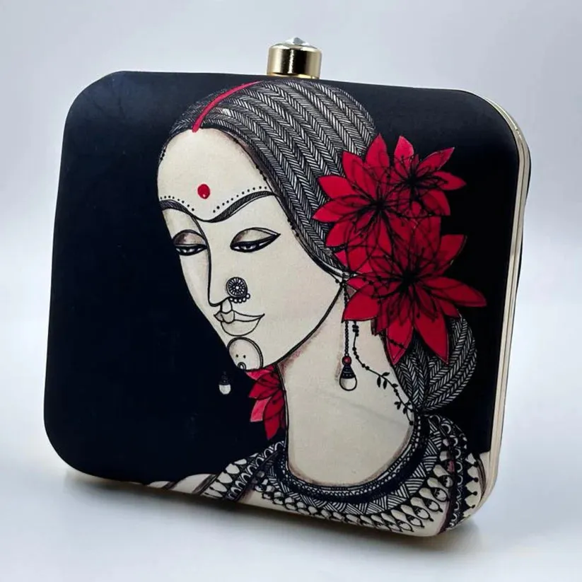 ELEGANT BLACK CLUTCH BAG