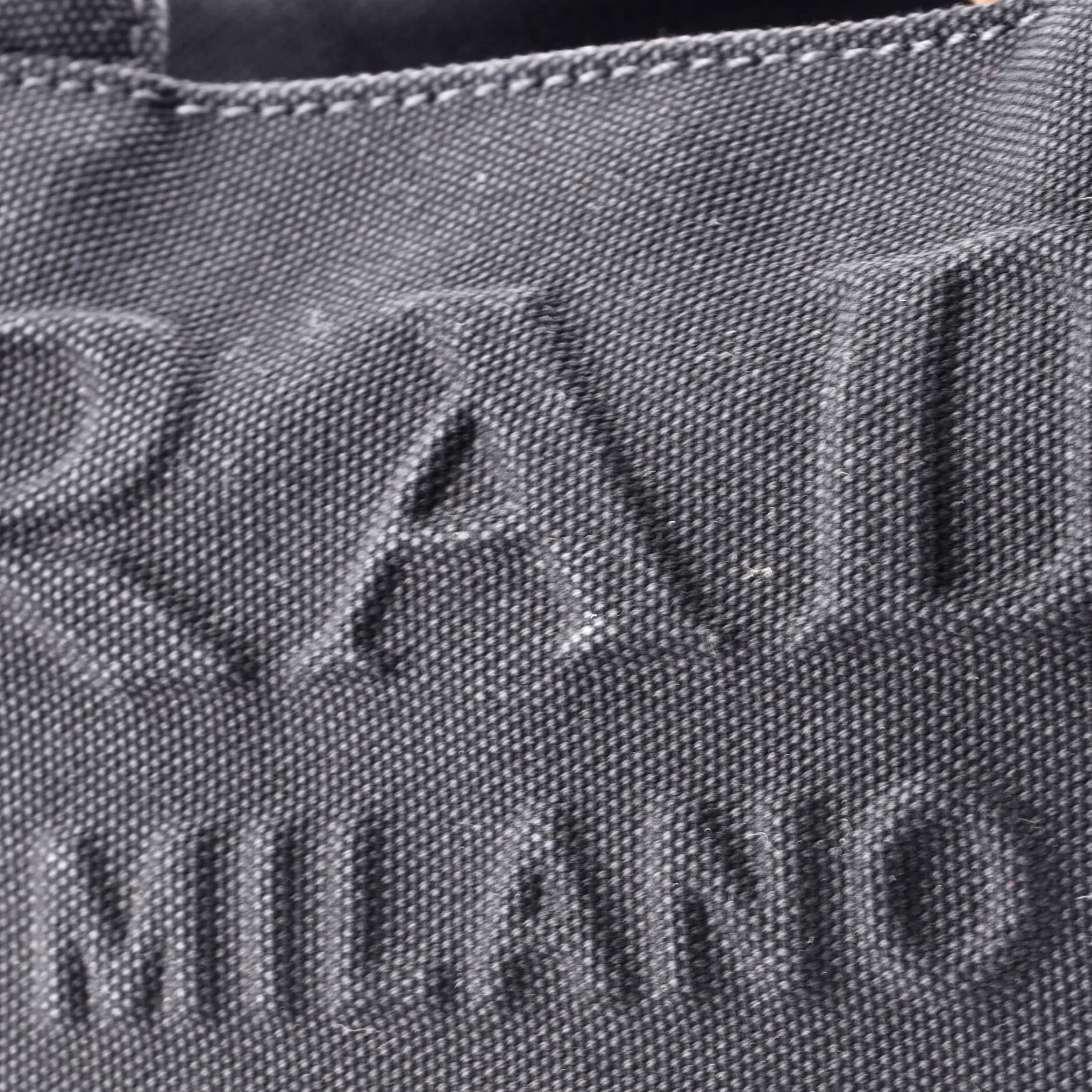 Embossed Logo Canapa Convertible Tote Canvas Mini
