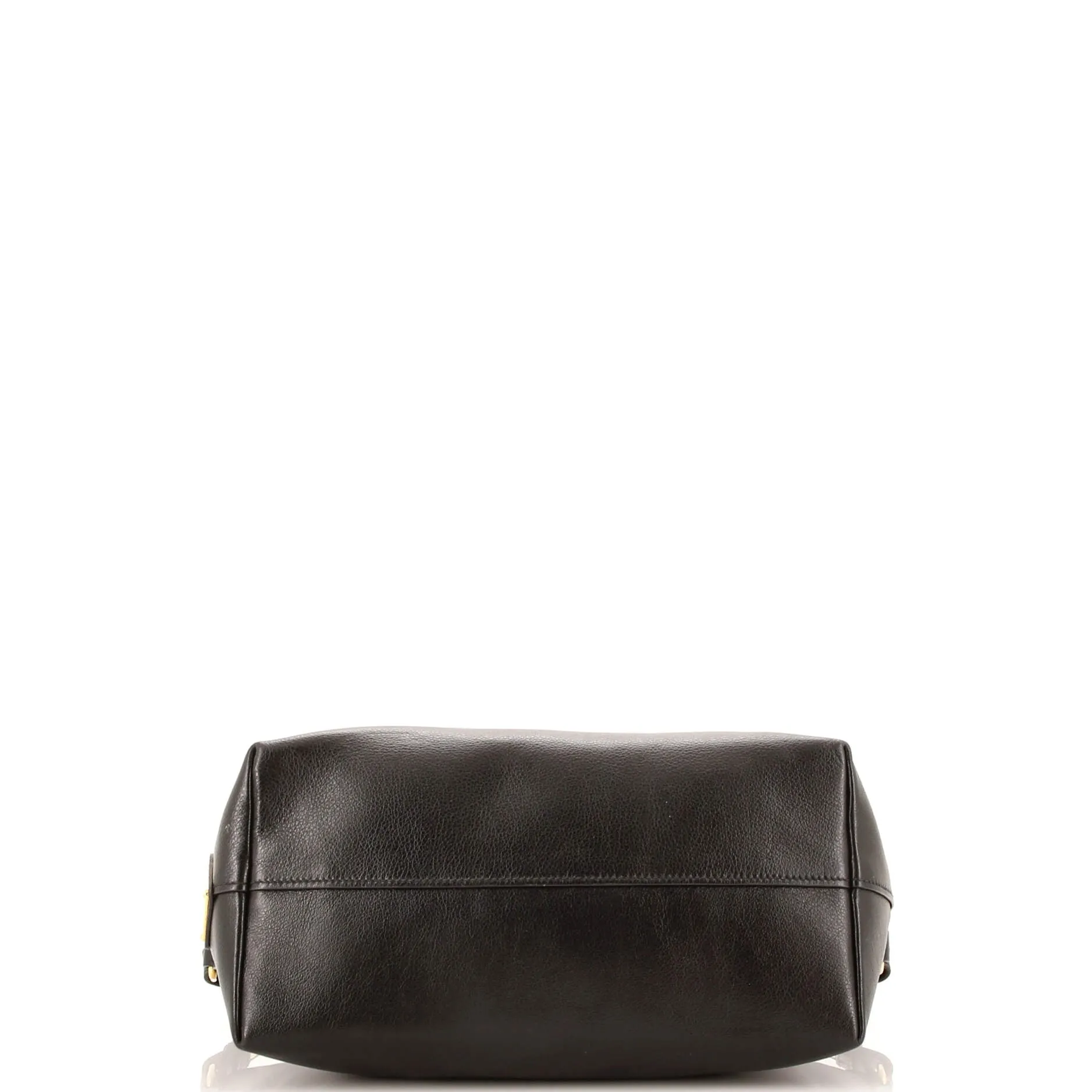 Embossed Logo Convertible Tote Glace Calf Small