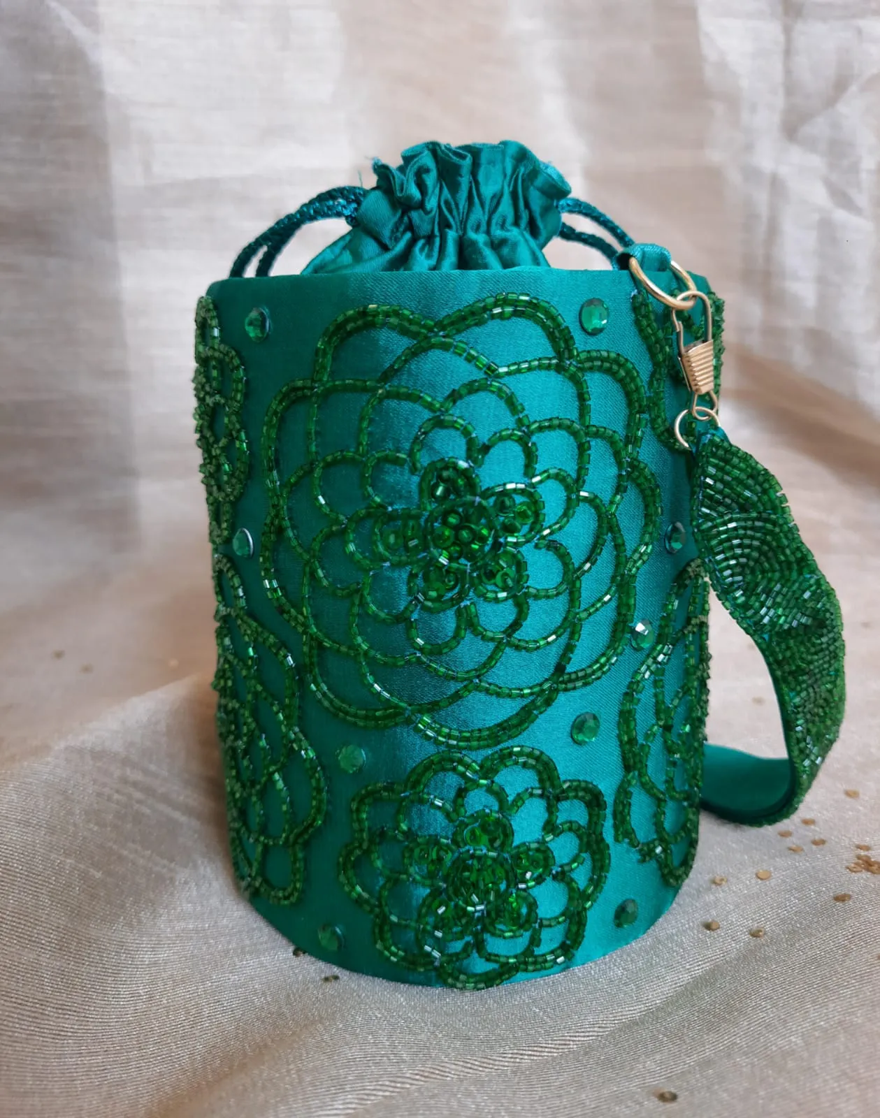 Emerald Monotone Circular Bag