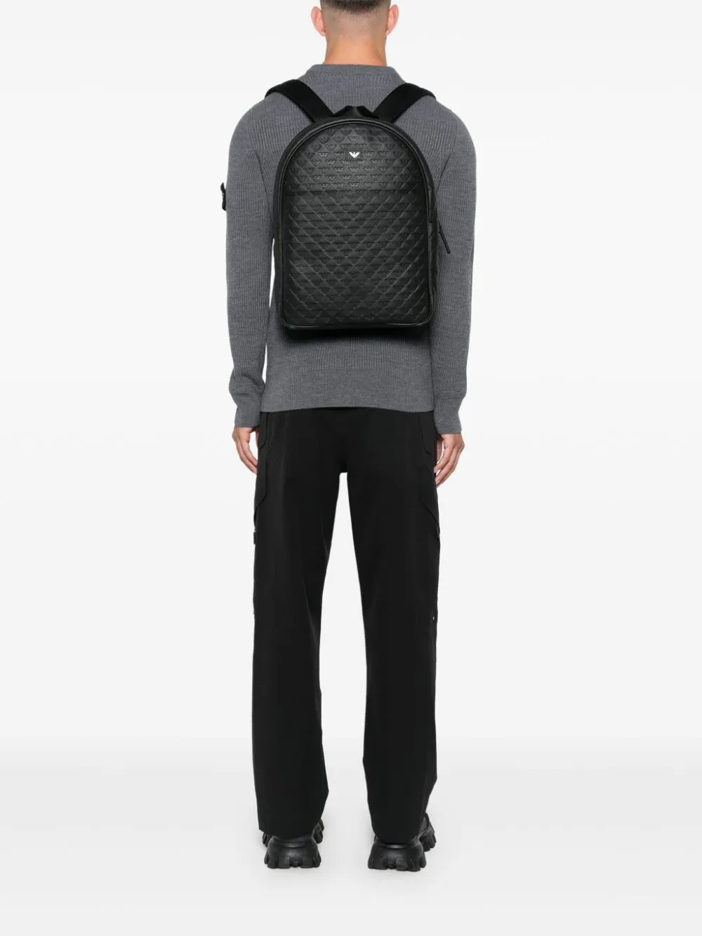 Emporio Armani Leather Backpack