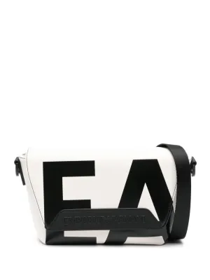 Emporio Armani Logo Leather Shoulder Bag