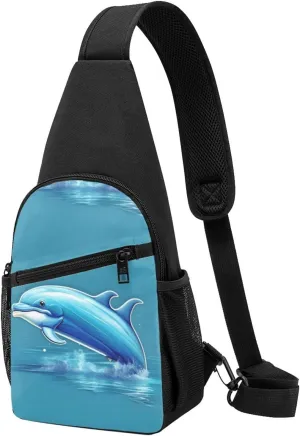 England Symbols Crossbody Chest Bag, Casual Backpack, Small Satchel, Multi-Functional Travel Hiking Backpacks