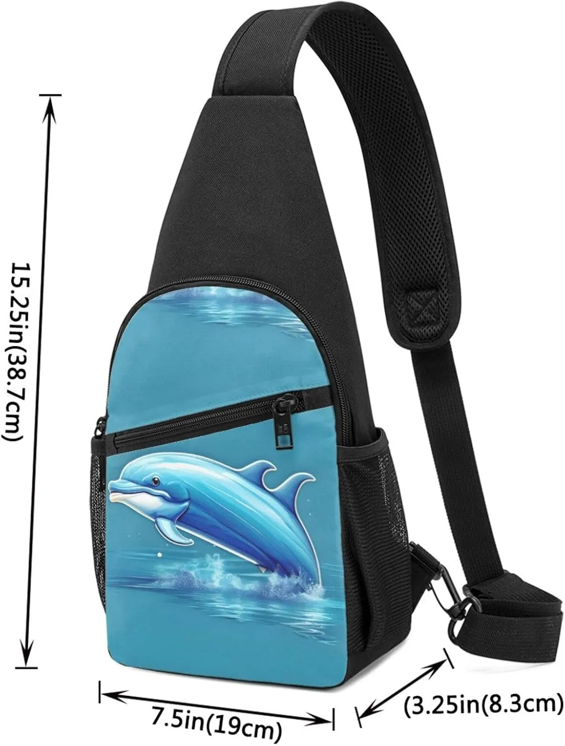 England Symbols Crossbody Chest Bag, Casual Backpack, Small Satchel, Multi-Functional Travel Hiking Backpacks