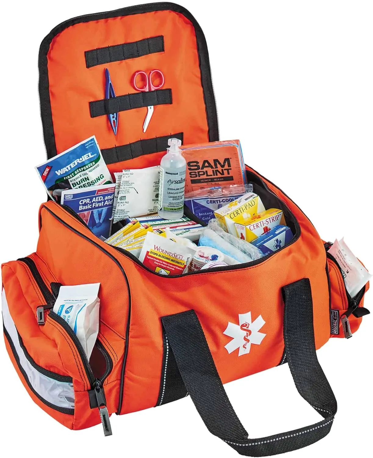Ergodyne Arsenal 5215 Large Medic First Responder Trauma Duffel Bag with Shoulder Strap, Orange