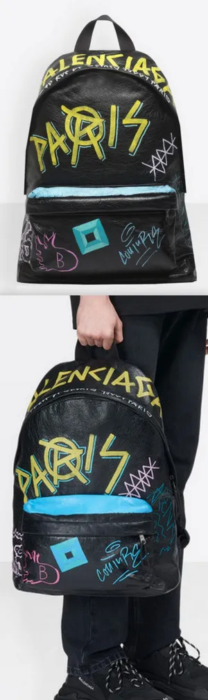 Explorer Backpack Graffiti Bag
