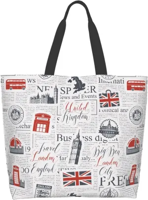 Famame Canvas Tote Bag Large Women Casual Shoulder Bag Handbag Reusable Multipurpose Shopping Grocery Bag For Outdoors…
