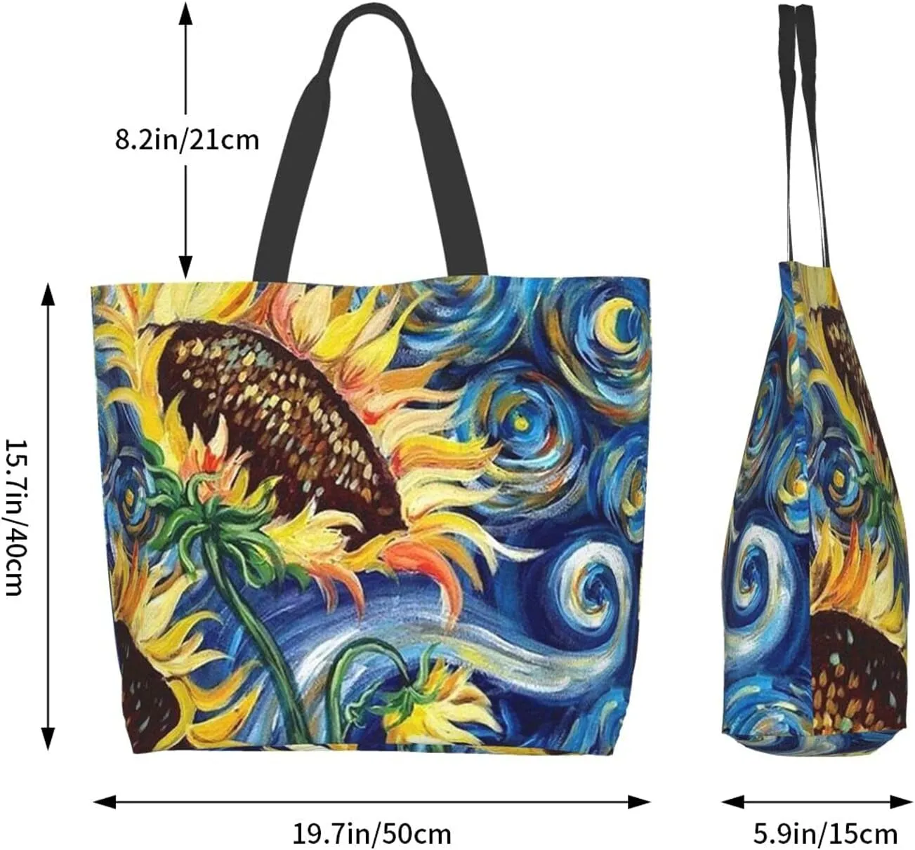Famame Canvas Tote Bag Large Women Casual Shoulder Bag Handbag Reusable Multipurpose Shopping Grocery Bag For Outdoors…