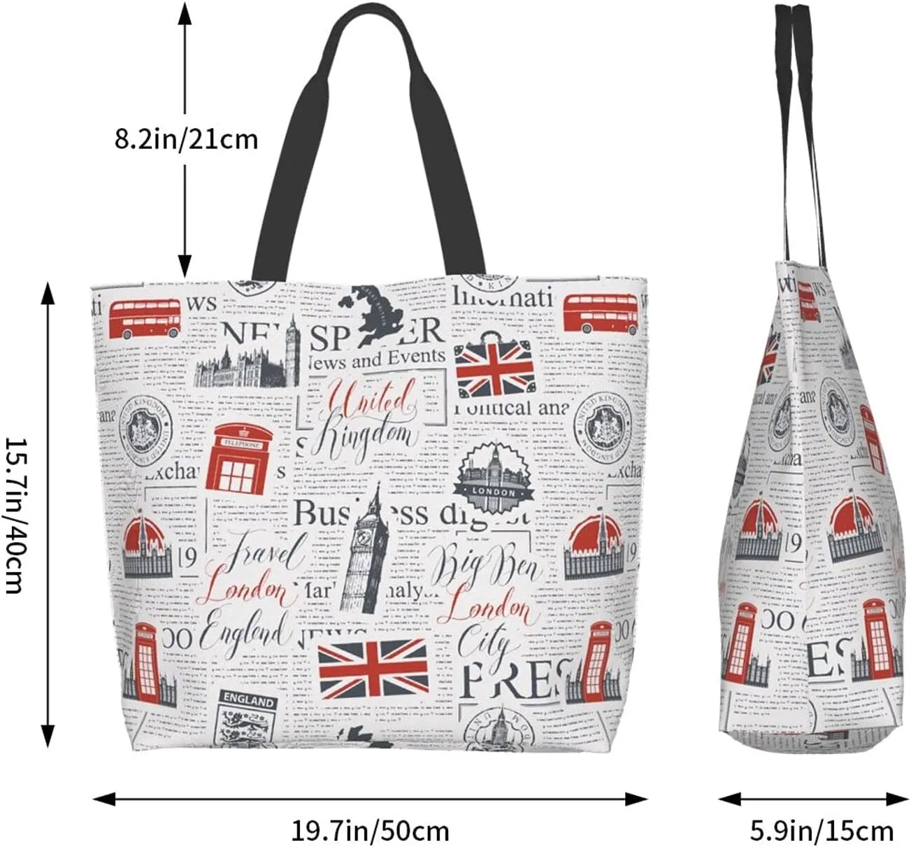 Famame Canvas Tote Bag Large Women Casual Shoulder Bag Handbag Reusable Multipurpose Shopping Grocery Bag For Outdoors…