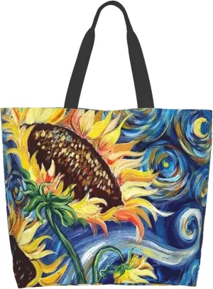Famame Canvas Tote Bag Large Women Casual Shoulder Bag Handbag Reusable Multipurpose Shopping Grocery Bag For Outdoors…
