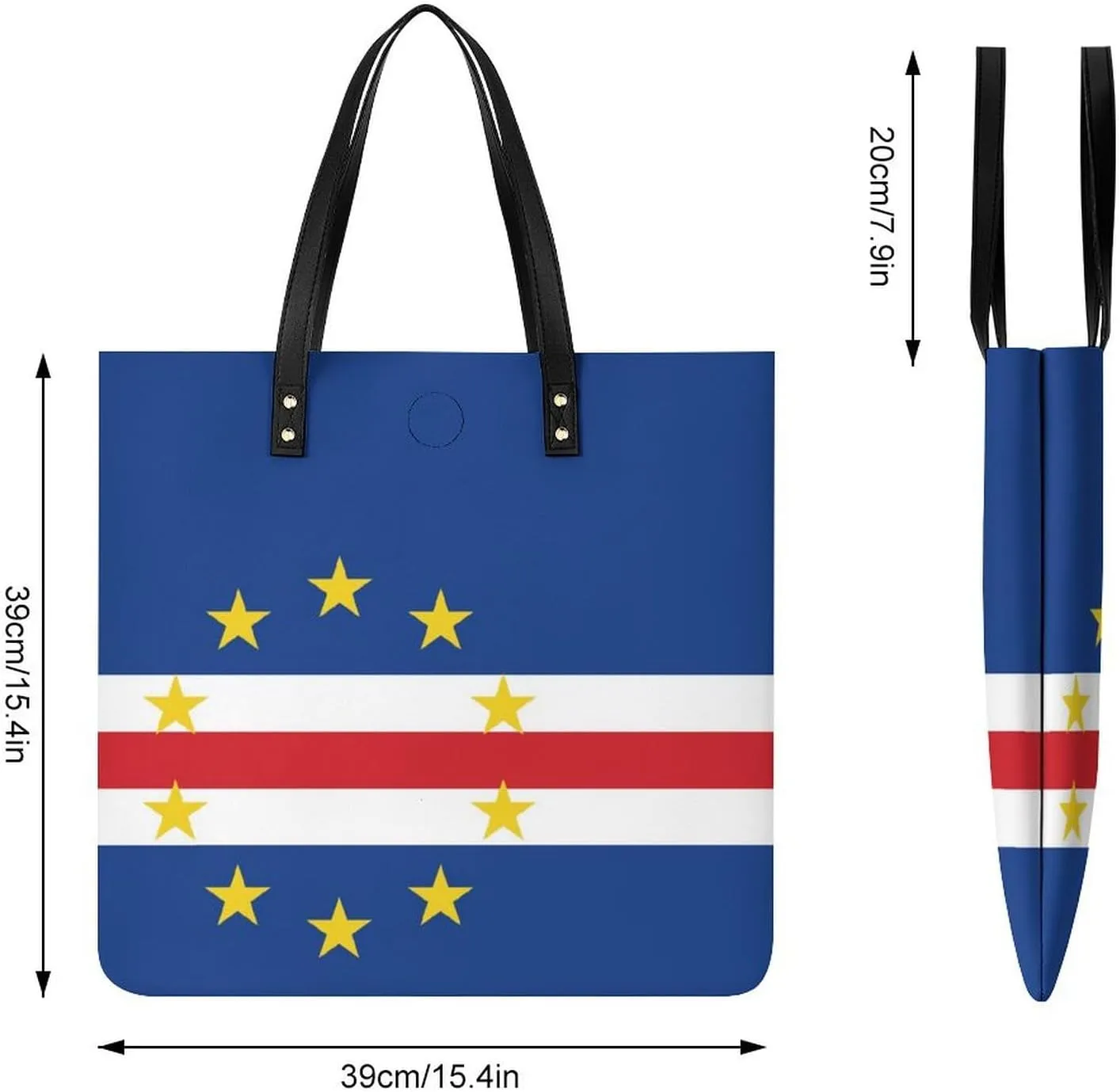 Fashionable Equatorial Guinea Flag Women's Shoulder Bag Large Capacity Leather Tote for Work and Leisure
